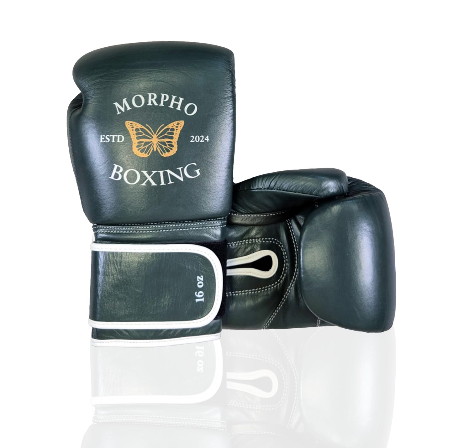 FOREST GREEN VELCRO SPARRING GLOVES S02