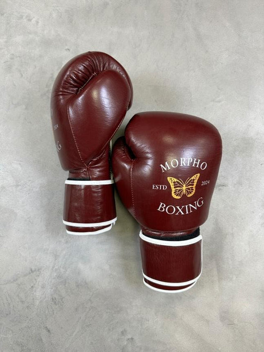 OXBLOOD VELCRO SPARRING GLOVES - S01