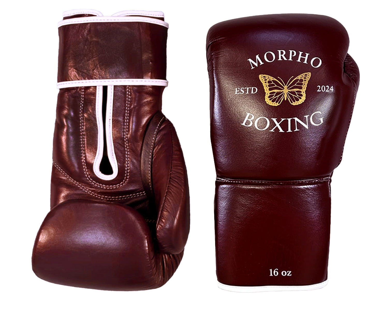 OXBLOOD VELCRO SPARRING GLOVES - S01